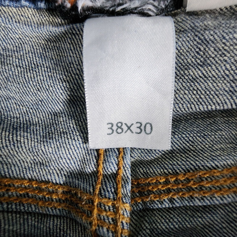 Harley Davidson Jeans Mens 38x30 Straight Leg Blue Denim Riding Motorcycles EUC - Picture 9 of 13
